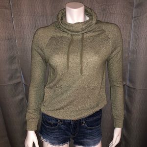Green Cow-Neck Sweatshirt